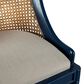 Timeless Designs Spoonback Counter Stool in Satin Blue and Honey, , large