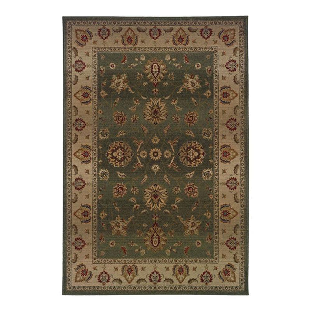 Oriental Weavers Genesis 34F 2" x 3" Green Scatter Rug, , large