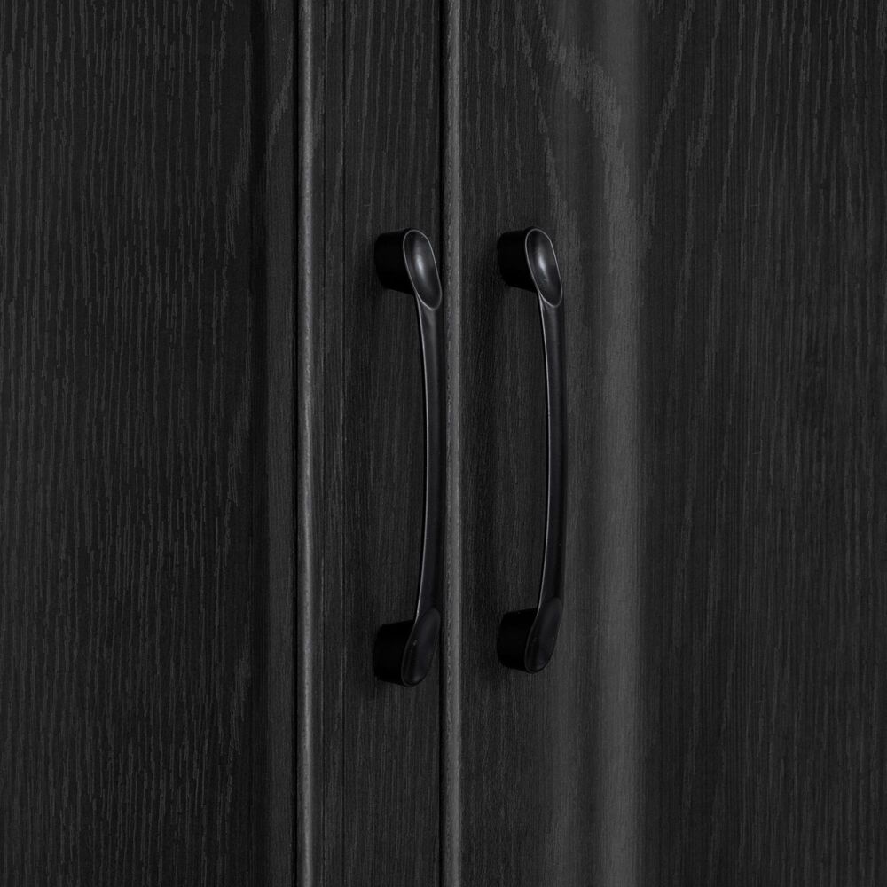 HOMLUX 71" Tall Kitchen Pantry Cabinet with 3 Pull Out Cabinet Organizers, Farmhouse Embossed Texture Storage Cabinet with 6 Door Shelves, 2 Drawers, Freestanding Cupboard for Kitchen, Dining Room Black, , large
