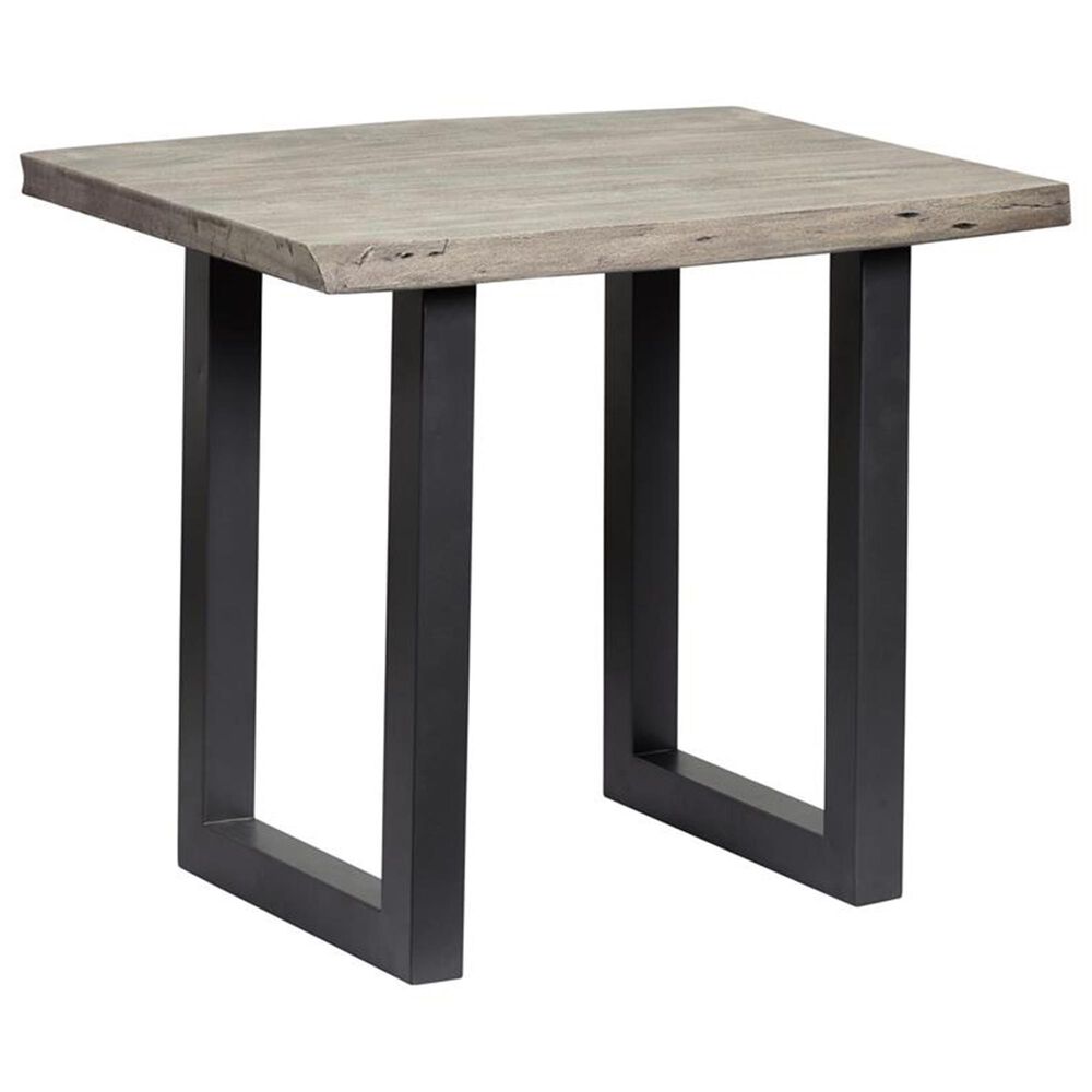Shell Island Furniture Yukon End Table in Sandblast Grey and Gunmetal, , large