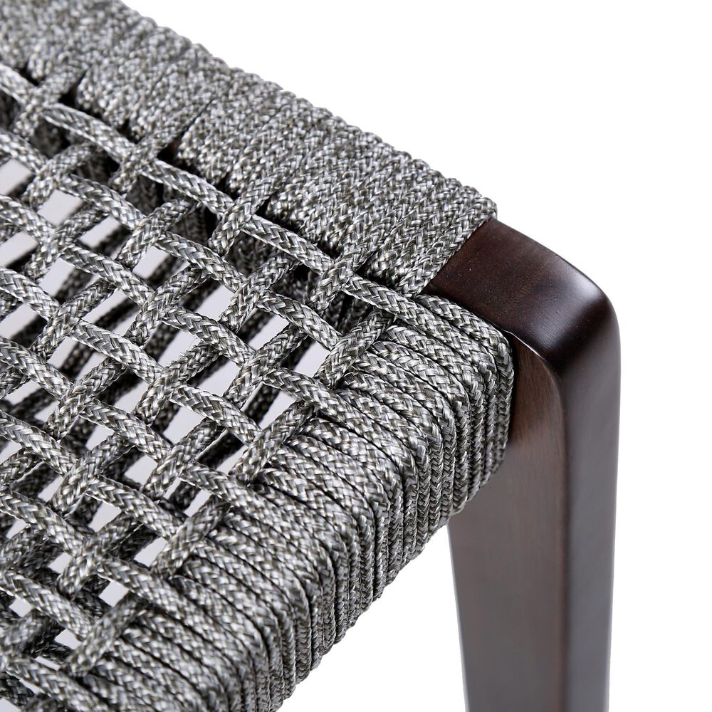 Blue River Nabila Outdoor Dining Chair with Gray Rope in Dark Earth (Set of 2), , large