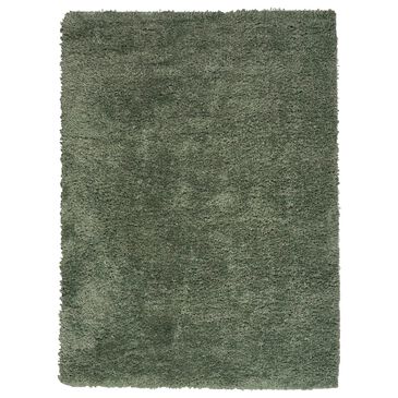 Nourison Lush Shag 5"3" x 7"3" Sage Area Rug, , large