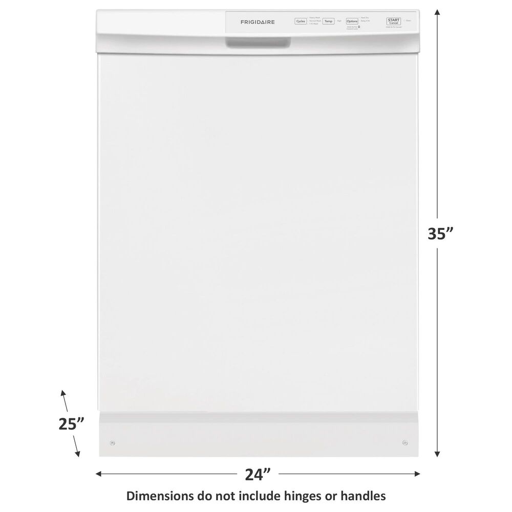 Frigidaire 3-Cycle Built-In Dishwasher in White, , large