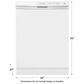 Frigidaire 3-Cycle Built-In Dishwasher in White, , large