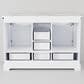 Lexora Home Dukes 48" Double Bathroom Vanity in White with 2 cm White Quartz Top and Rectangular Sinks, , large