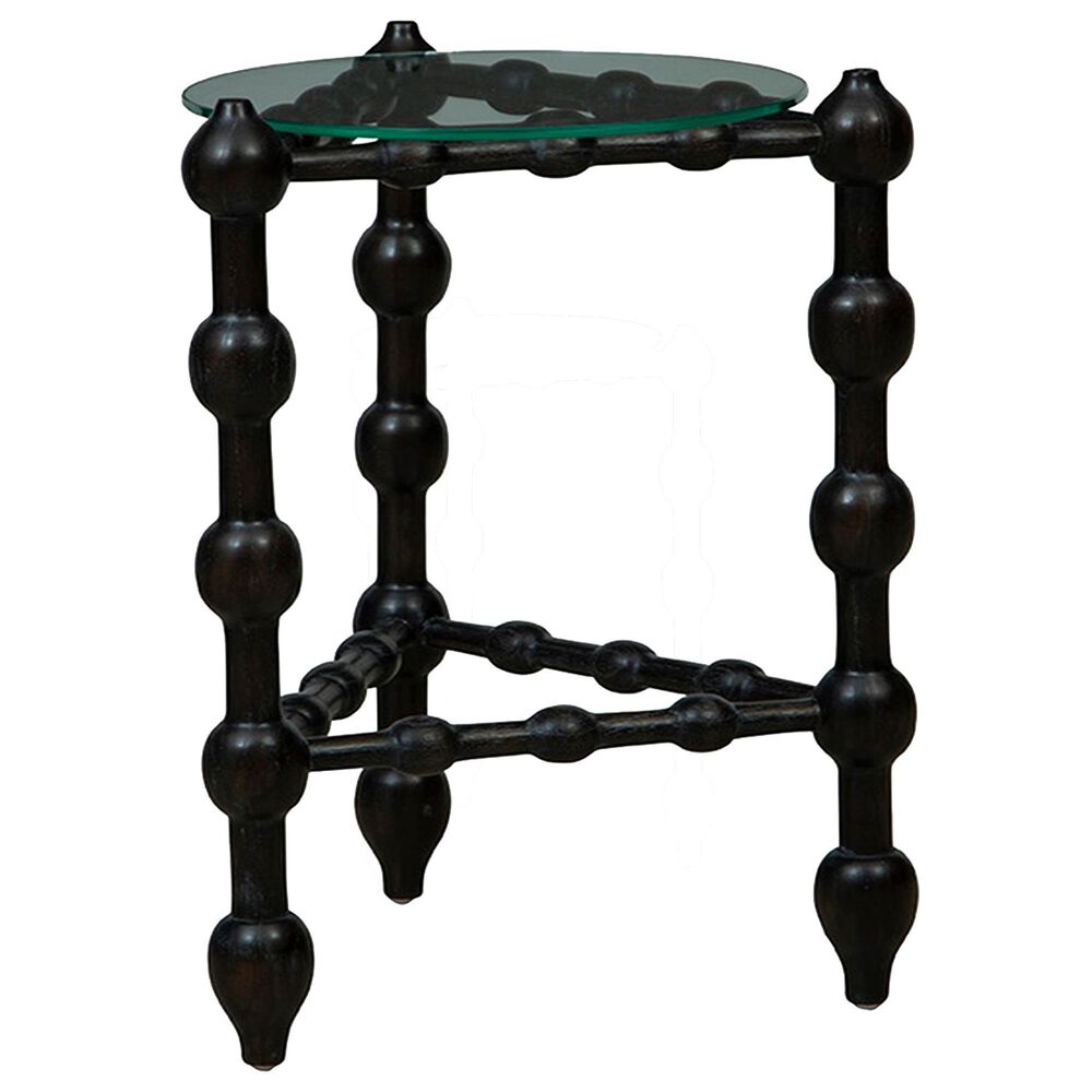 Timeless Designs Macros End Table in Black, , large