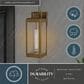 Vaxcel Kinzie 14.25" 1-Light Outdoor Wall Sconce in Vintage Brass, , large