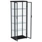 Coaster Aero 5-Shelf Display Curio Cabinet in Black and Clear, , large