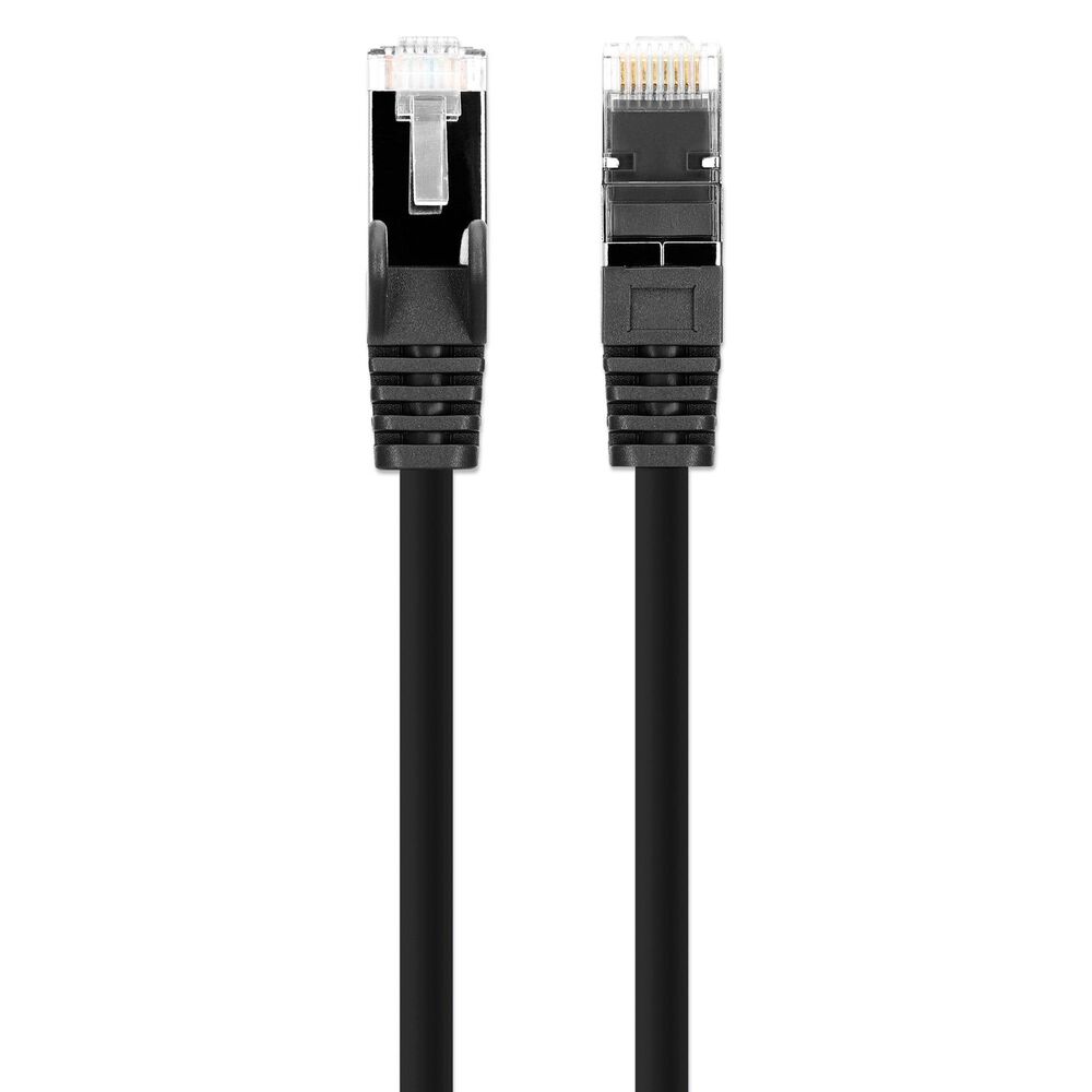Manhattan Cat8.1 5' Stranded U/FTP Slim Network Patch Cable in Black (Set of 10), , large