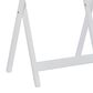 Linon Home Decor Lisbon Folding TV Tray Table Set with Stand in White (Set of 4), , large