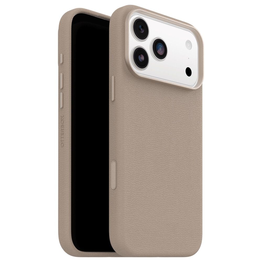 OtterBox Symmetry Cactus Leather Case for iPhone 17 Pro Max in Grey Comfort, , large