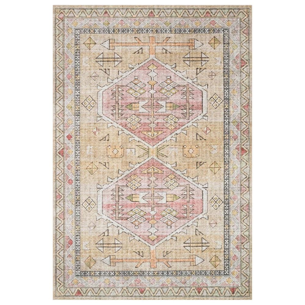 Loloi II Skye SKY-04 5" x 7"6" Gold and Blush Area Rug, , large
