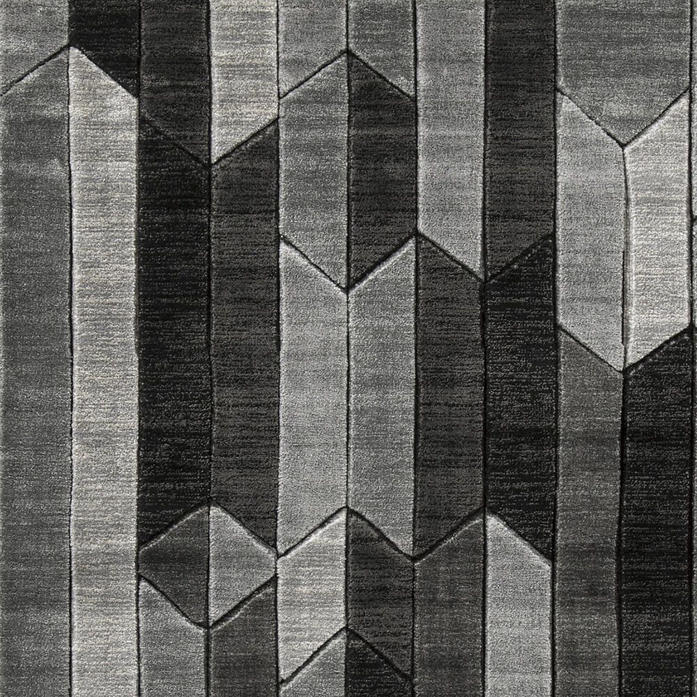 Ashley Chayse 6&#39;6&quot; x 9&#39;6&quot; Black and Gray Area Rug, , large