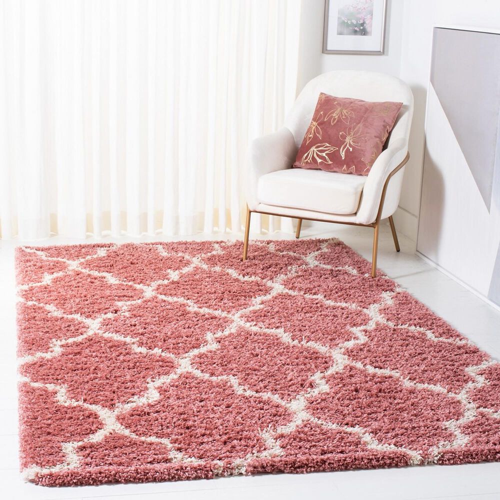 Safavieh Venus Shag 4&#39; x 6&#39; Pink and Ivory Area Rug, , large