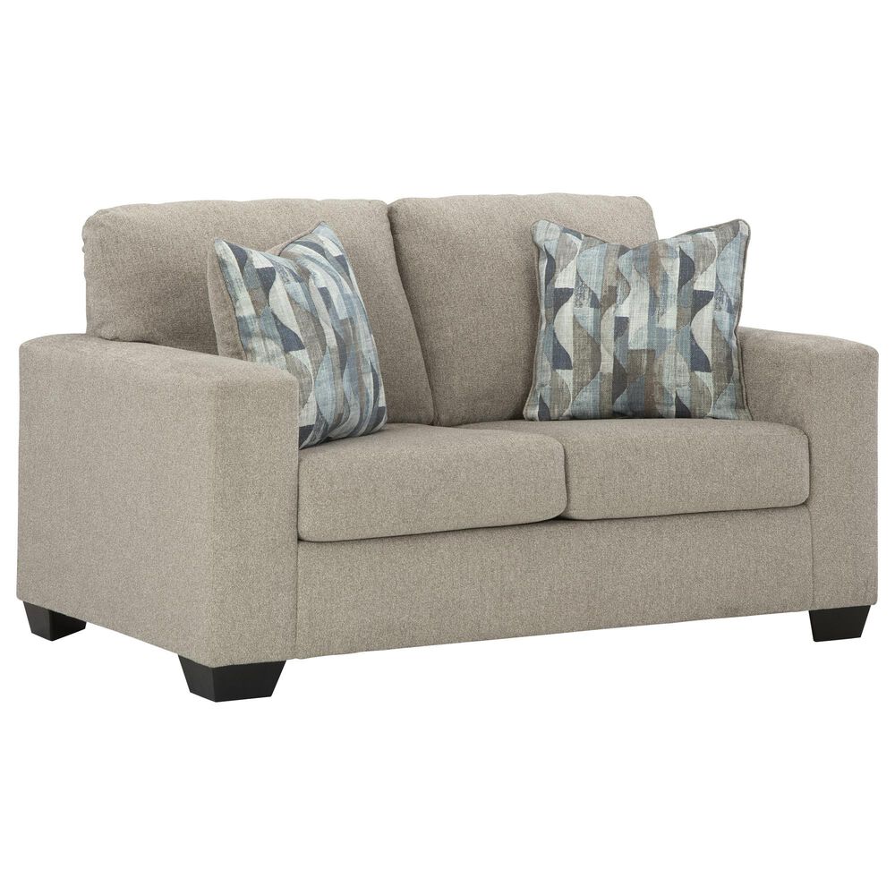 Ashley Deltona Stationary Sofa and Loveseat Set in Parchment, , large
