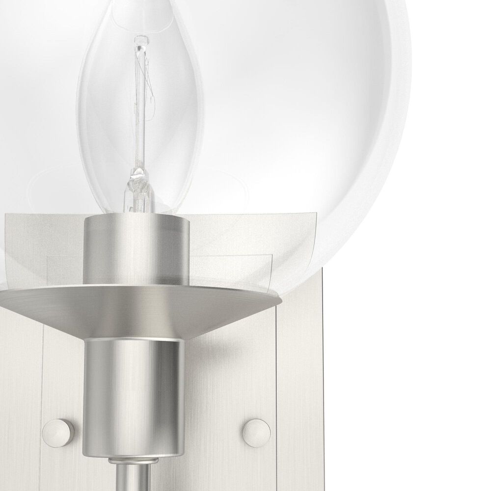 Hunter Xidane 1-Light Wall Sconce in Brushed Nickel, , large