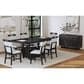 Mayberry Hill Transcend Counter Side Chair with Light Grey Fabric in Charcoal, , large