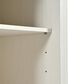 HOMLUX 54" Kitchen Island with Sliding Barn Door in White, , large