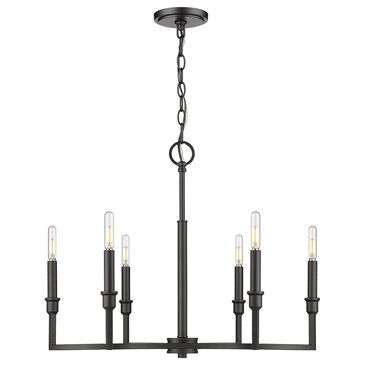 Golden Lighting Ellyn 6-Light Chandelier in Matte Black, , large