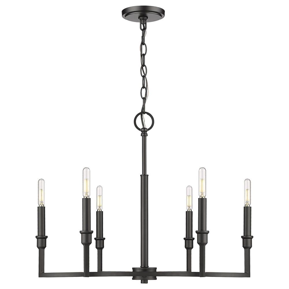 Golden Lighting Ellyn 6-Light Chandelier in Matte Black, , large