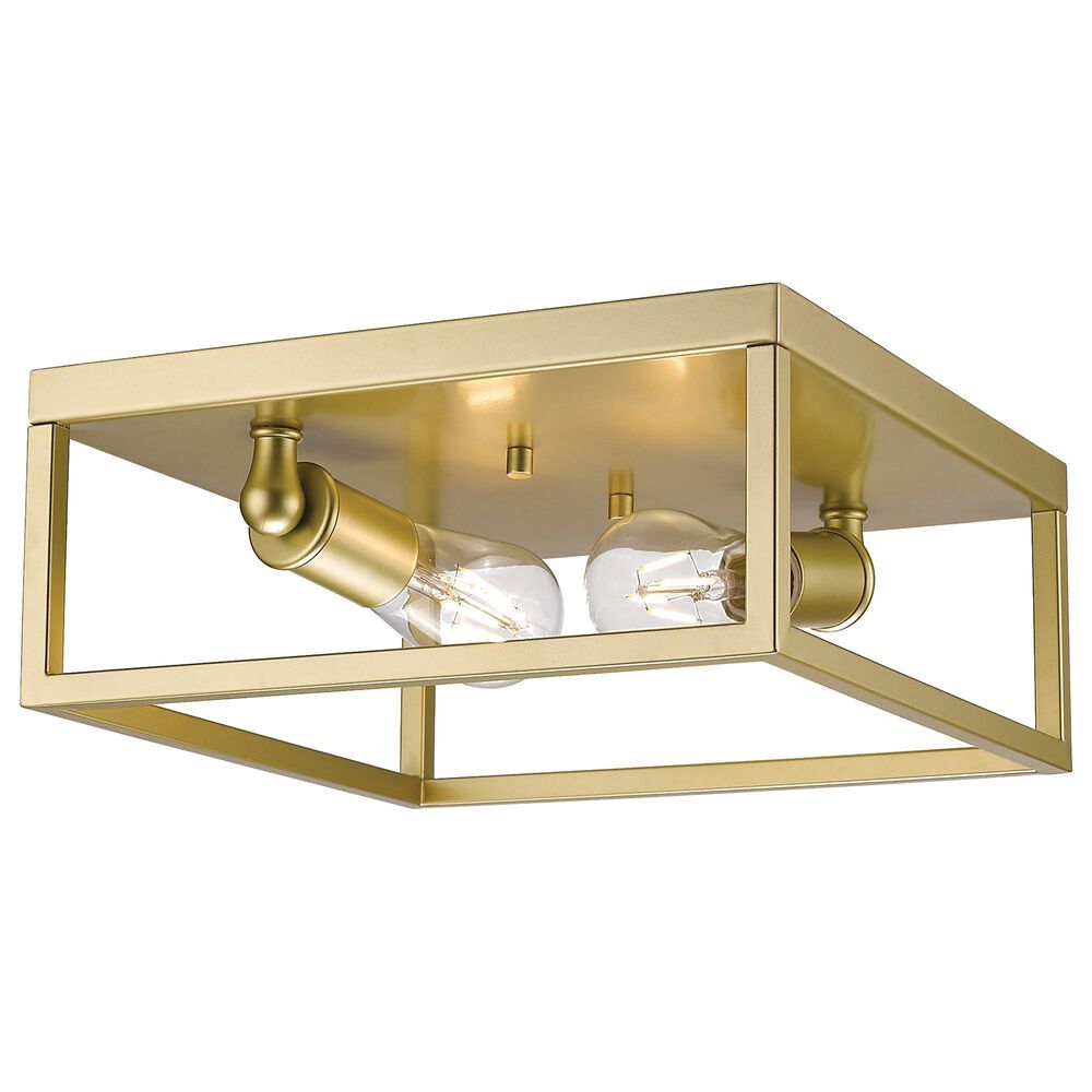 Golden Lighting Wesson 2-Light Flush Mount in Olympic Gold, , large