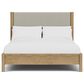 Shannon Hills Davie 3-Piece King Upholstered Panel Bed with Nightstand Set in Pale Oak, , large