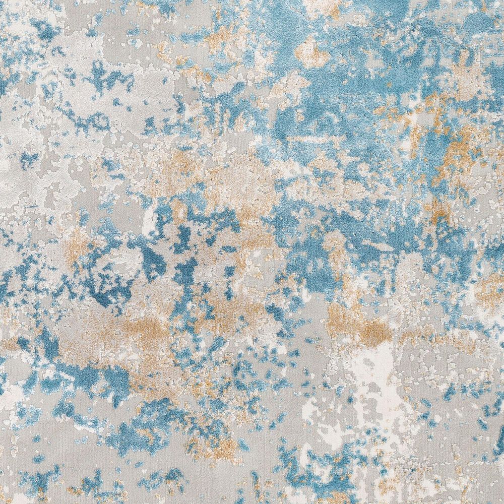 Surya Aisha 12&#39; x 15&#39; Light Blue, Mustard, Light Gray and Off-White Area Rug, , large