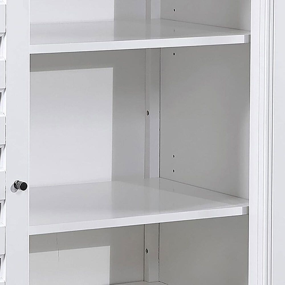 Riva Ridge Hyde Park 6-Drawer Sliding Door Chest in White, , large