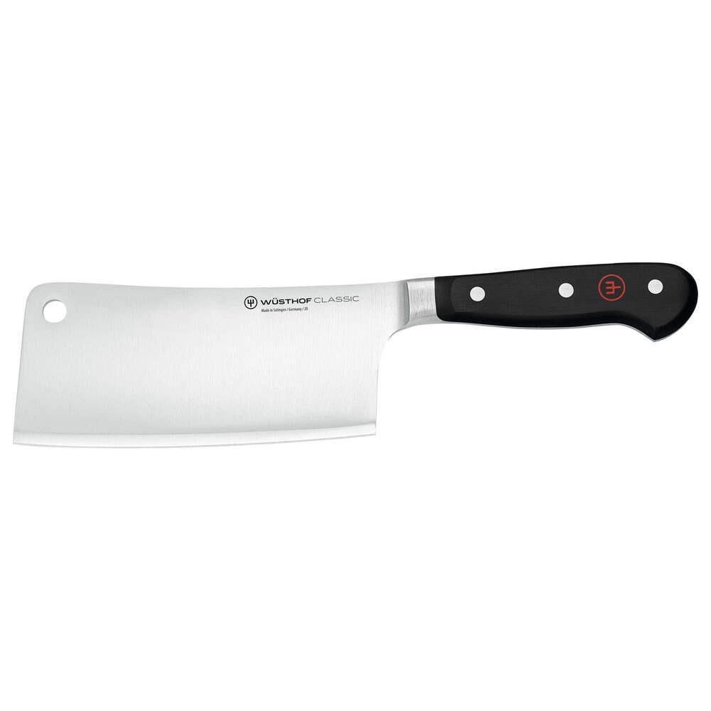 Wusthof Classic 6" Cleaver in Stainless Steel and Black, , large