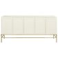 Jennifer Taylor Home Gemini Sideboard in White Lacquer and Gold, , large
