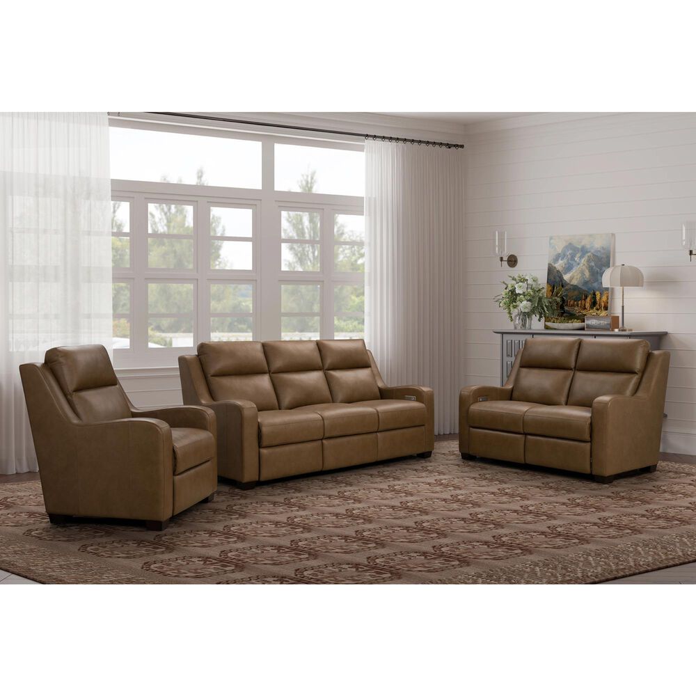 Barcalounger Ayden Power Loveseat in Hillwood Toffee, , large