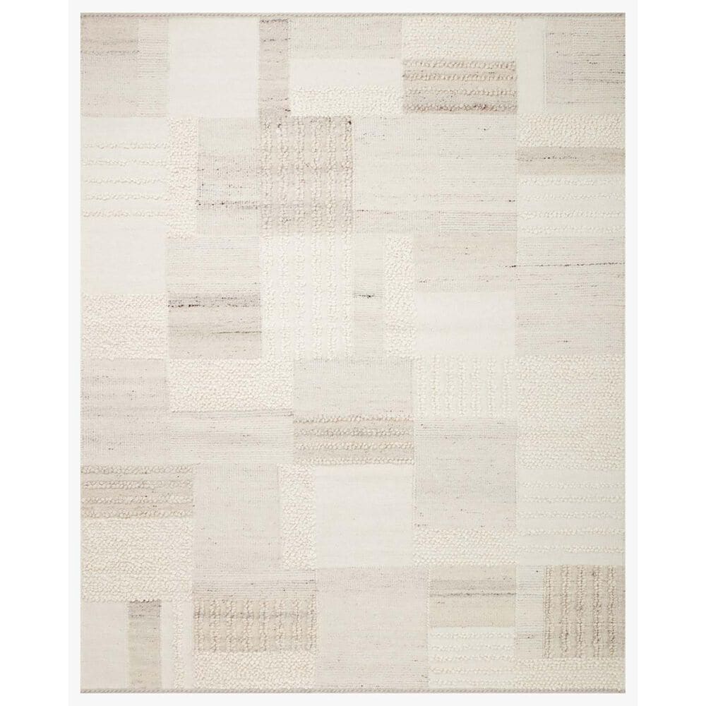 Loloi Manfred 7"9" x 9"9" Ivory and Pebble Area Rug, , large