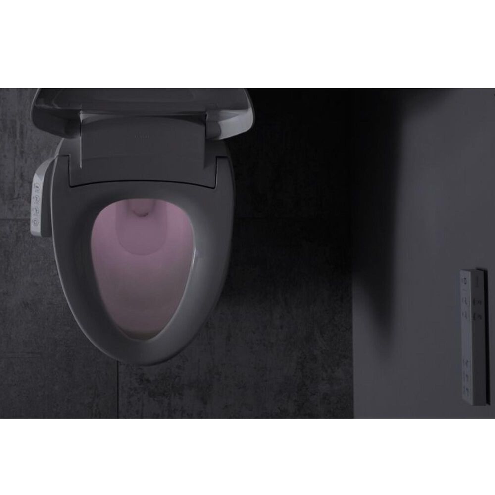 Kohler PureWash E700 Elongated Bidet Toilet Seat with Remote Control in White, , large