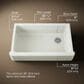 Kohler Whitehaven 35.75" Single Bowl Farmhouse Kitchen Sink in Dune, , large