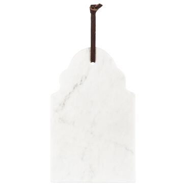 The Gerson Company 7.5" Marble Cutting Board in White, , large