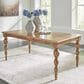 Ashley Rybergston Rectangular Dining Table in Light Brown - Table Only, , large
