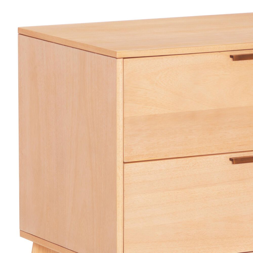 Linon Home Decor Reid 2-Drawer Nightstand in Natural, , large