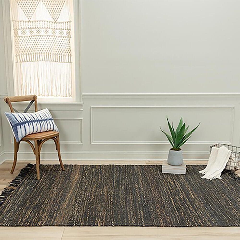 RIZZY Bengal 8&#39; x 10&#39; Black Area Rug, , large