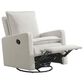 M Design Village Uptown Swivel Push Back Rocker Recliner in Boucle White, , large