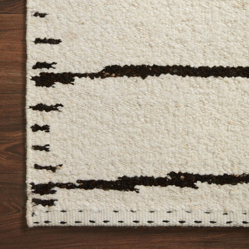 Loloi Roman 2&#39; x 3&#39; Ivory and Black, , large