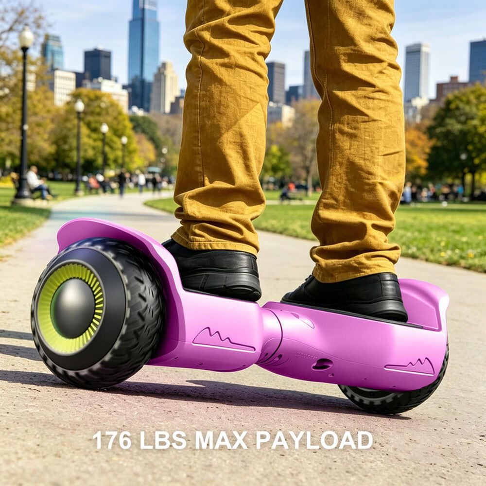 HOMLUX Off Road Self Balancing Scooter with 6.5" Tires in Pink, , large