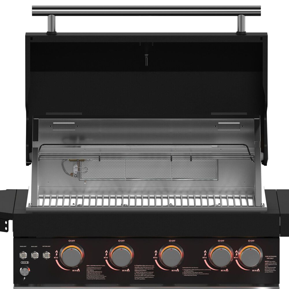 Forno All'Aperto 2-Piece Outdoor Kitchen Grill Set with Bar and Beverage Center in Black, , large