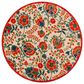 Nourison Aloha 5"3" Round Red and Multicolor Indoor/Outdoor Area Rug, , large