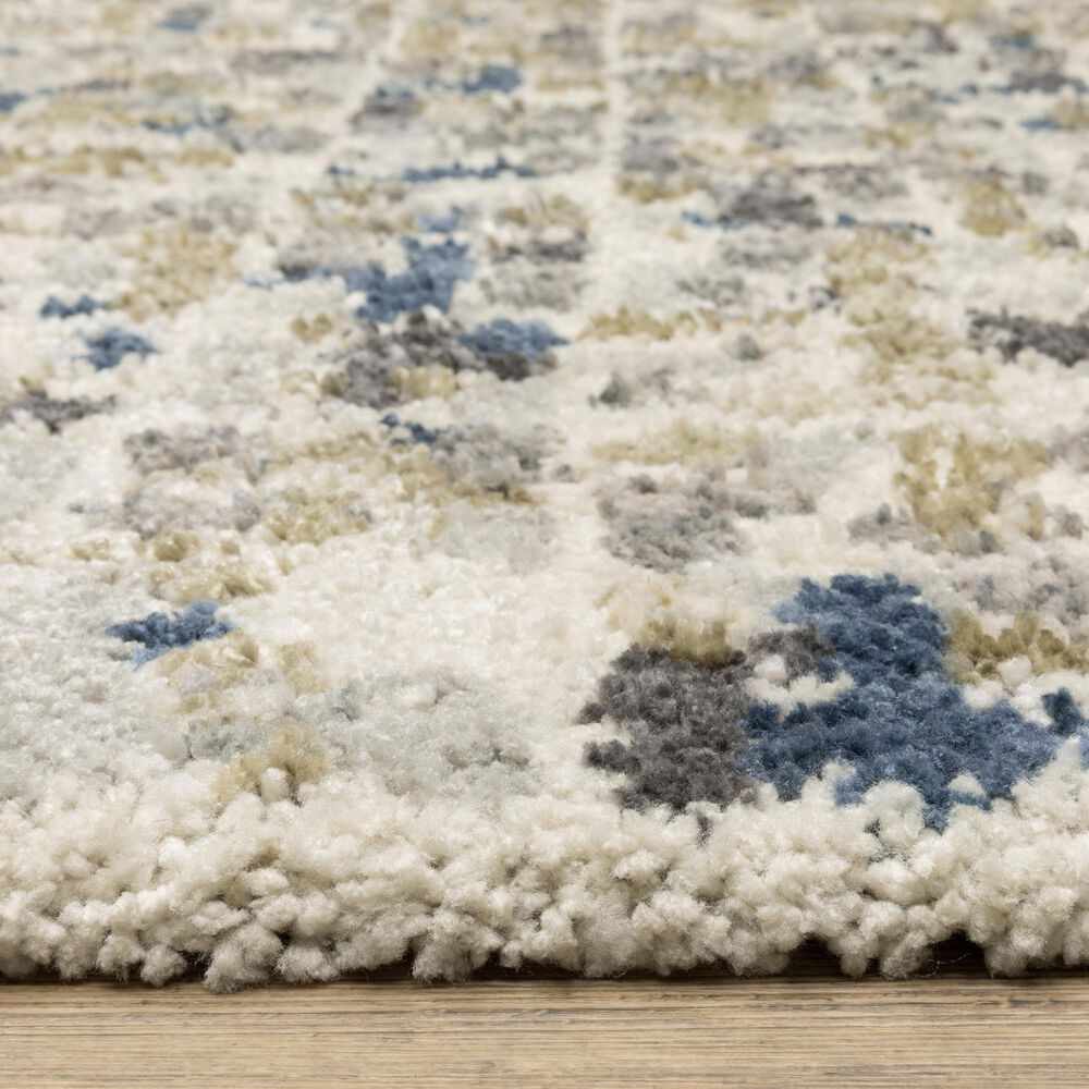 Oriental Weavers Aspen Ivory and Blue 7'10" x 10'10" Area Rug, , large