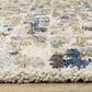 Oriental Weavers Aspen Ivory and Blue 7"10" x 10"10" Area Rug, , large