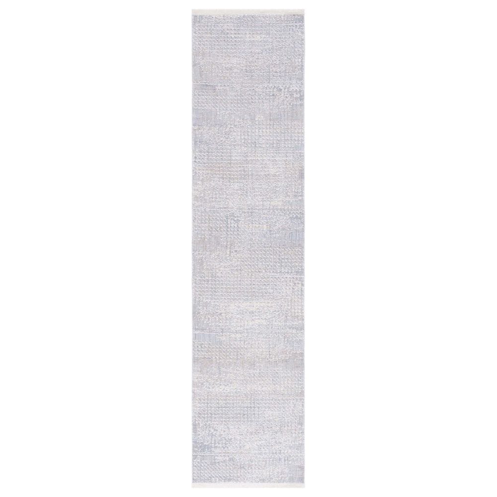 Safavieh Marmara MRM300F 2" x 8" Grey, Beige and Blue Runner, , large