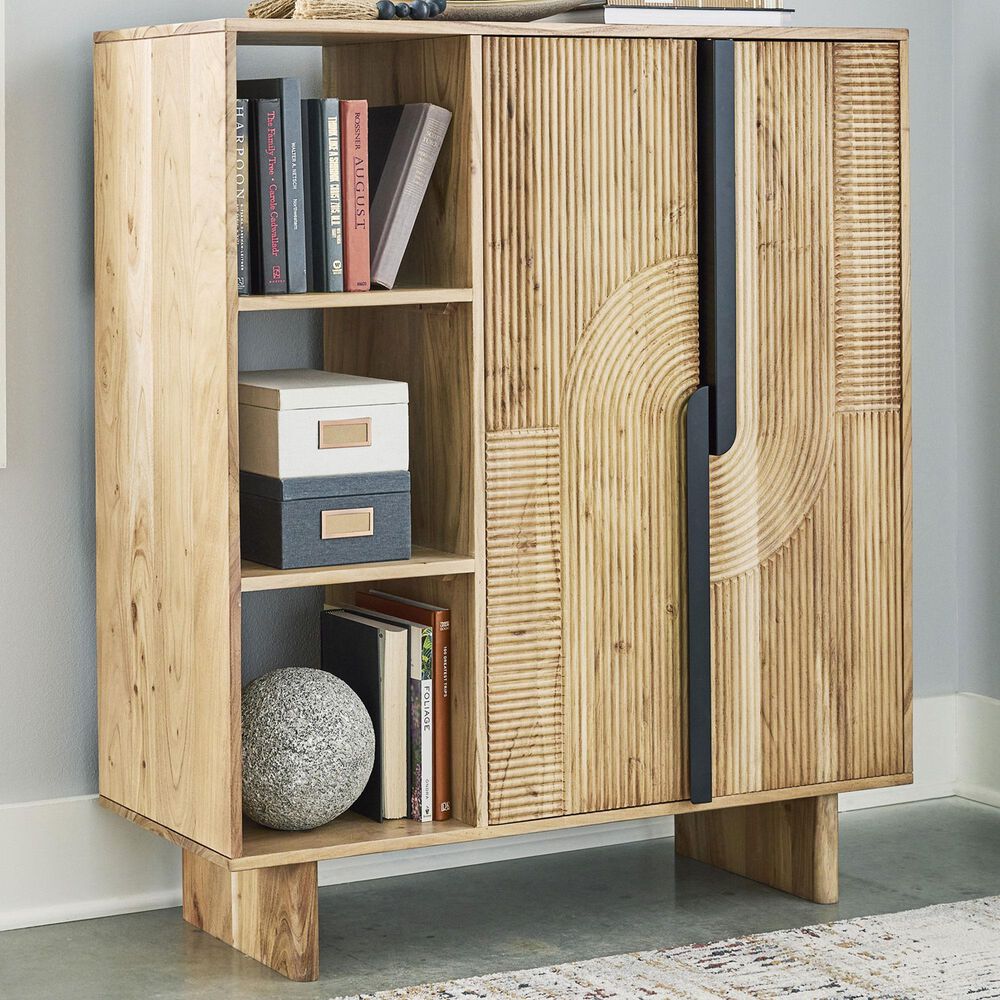 Ashley Kierwell Accent Cabinet in Natural, , large