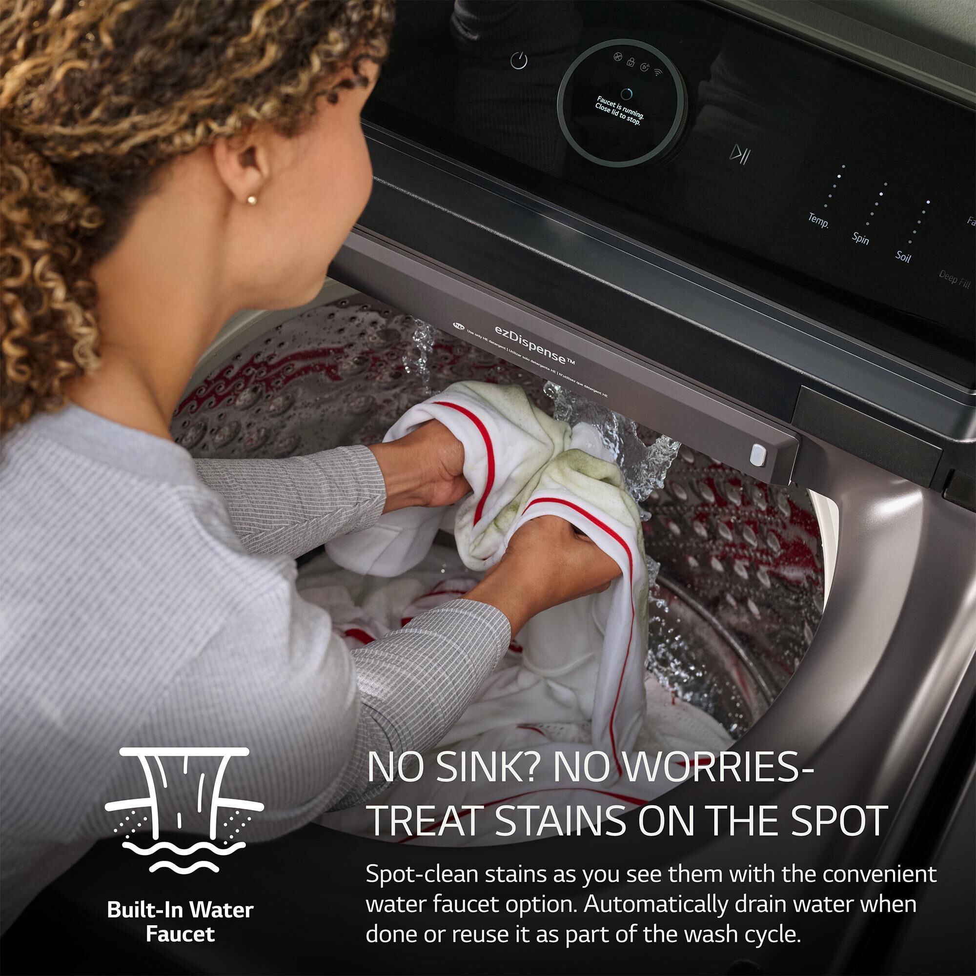 LG 5.5 cu. ft. SMART Top Load Washer with Impeller