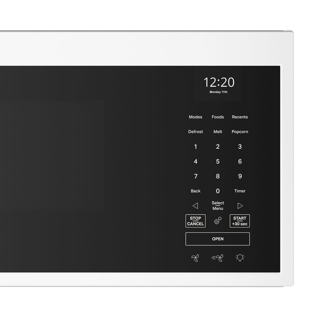 Whirlpool 1.1 Cu. Ft. Smart Low Profile Microwave Hood Combination in White, , large