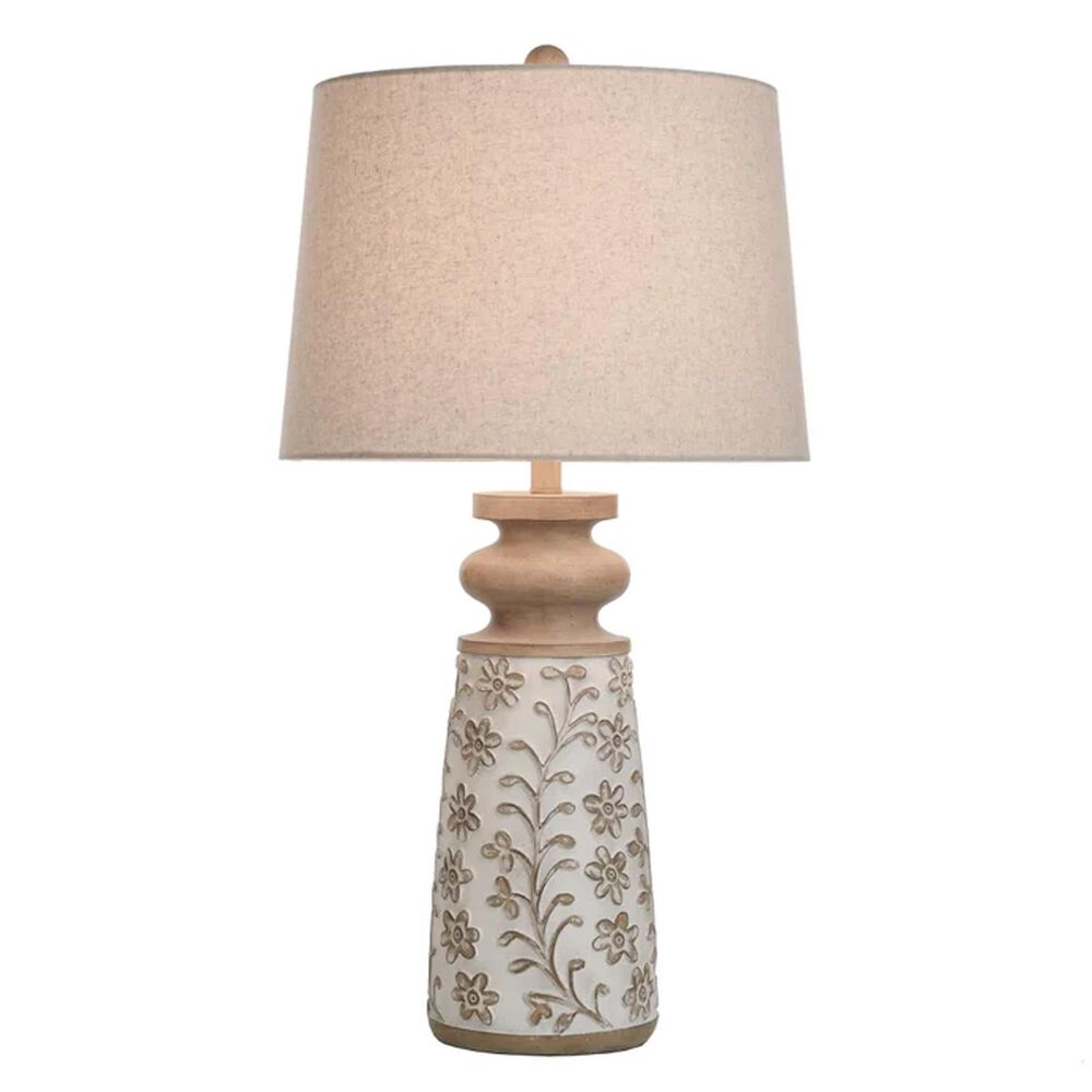Flair Industries Old Floral Table Lamp, , large